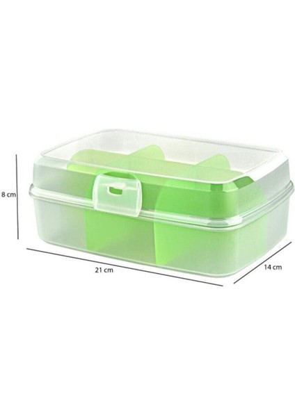 6 Bölmeli Kapaklı Beyaz Çay Saklama Kabı, Pratik ve Şık Tasarım fiyatları