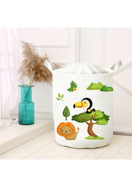 Çok Amaçlı Dijital Baskılı Sepet Seti, Renkli ve Şık Tasarım