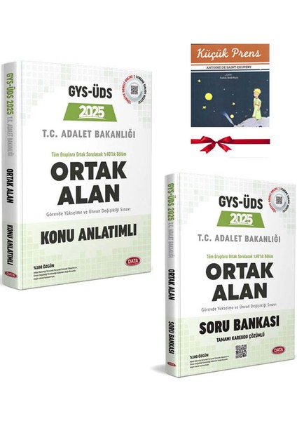 2025 Adalet Bakanlığı Gys Üds Ortak Alan Konuları Konu Anlatımlı Soru Bankası Seti