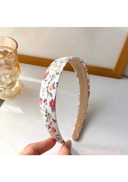 Kadın Hafif Esnek Taç Saç Bandı - Çiçekli Kız Tacı Model-9