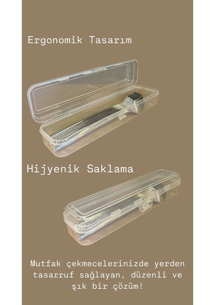 9'lu Çatal Bıçak Kaşık Takımı Saklama Kutusu Seti, Düzenleyici ve Çeyizlik Organizer modelleri