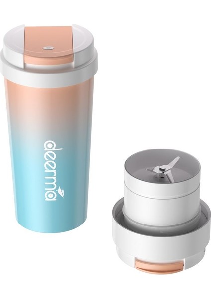 NU90 2‑in‑1 Kablosuz Taşınabilir Şarjlı Kişisel Smothie Blender & Termos 300 ml indirimleri