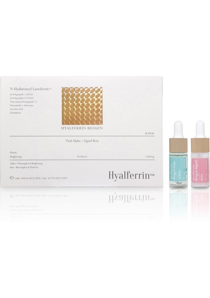 Biogen Ampoule Set | Cilt Ampul Seti | Cilt Bariyer Onarıcı | Cilt Parlaklığı, Vital Alpha ve Signal Beta Formülleri