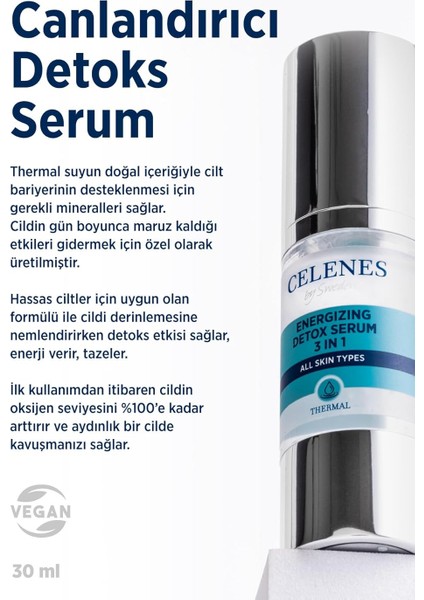 Celenes Thermal 3 In 1 Canlandırıcı Detox Serum (30 Ml) modelleri