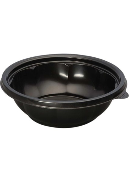 Plastik Yuvarlak Kase 500CC Yemek Kabı Şeffaf Kapaklı Mikrodalga Uyumlu 50 Adet fiyatları