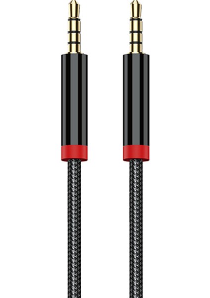 AU-707 Örgü Tasarımlı Aux Audio Kablo 3.5mm 1m