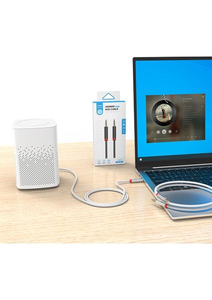 AU-707 Örgü Tasarımlı Aux Audio Kablo 3.5mm 1m fiyatları