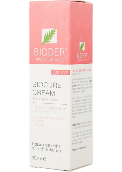 Tüy Azaltıcı Yüz Kremi 30 ml