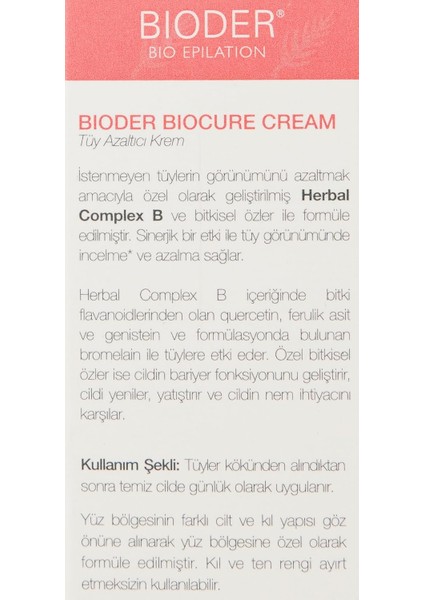 Tüy Azaltıcı Yüz Kremi 30 ml modelleri