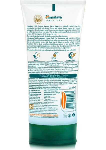 Since 1930 Yağ Dengeleyici Yüz Temizleme Jeli, Bal, Limon Özü, Parabensiz, Karma ve Yağlı Ciltler, 150 ml fiyatları