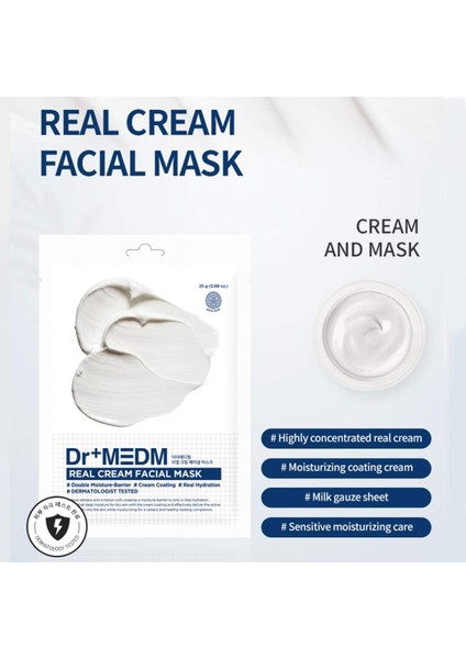 Dr+ Medm Dermal Real Cream Yüz Maskesi 25GR fiyatları