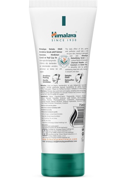 Since 1930 Detoks Etkili Arındırıcı Yüz Temizleyici Scrub, Aktif Kömür, Yeşil Çay, Parabensiz, Tüm Ciltler 75 ml fiyatları