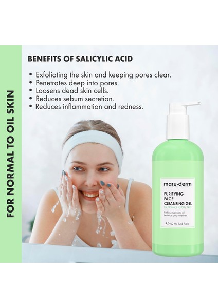 Maruderm Karma ve Yağlı Ciltlere Özel Yüz Yıkama Jeli 400ML fırsatları