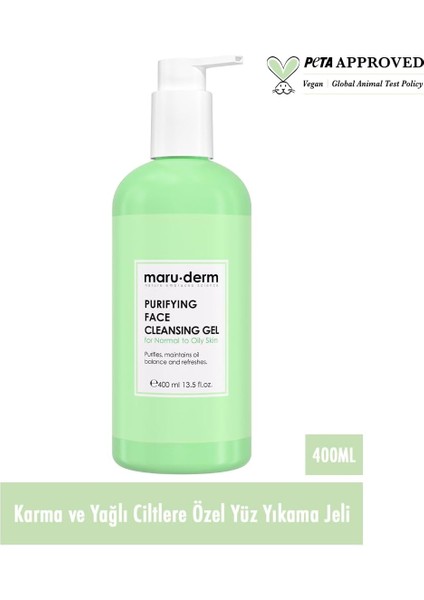 Maruderm Karma ve Yağlı Ciltlere Özel Yüz Yıkama Jeli 400ML