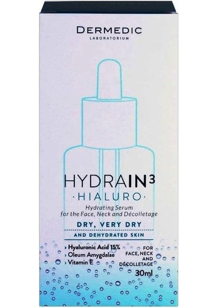 Dermedıc Hydraın3 Hıaluro Nemlendirici Yüz,boyun ve Dekolte Serumu 30 ml modelleri