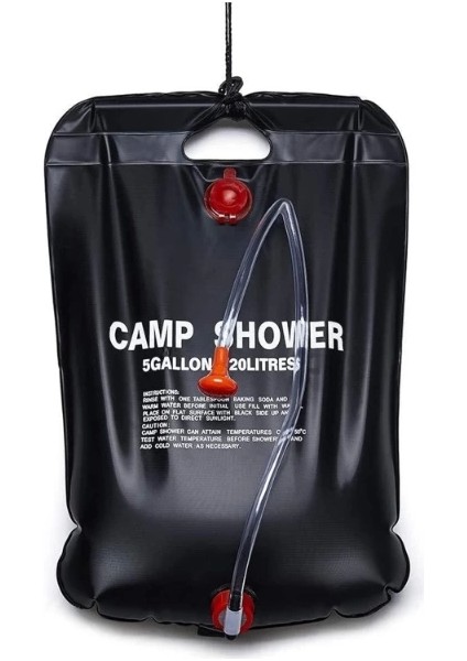 20 Litre Solar Isıtıcılı Kamp Duş Torbası