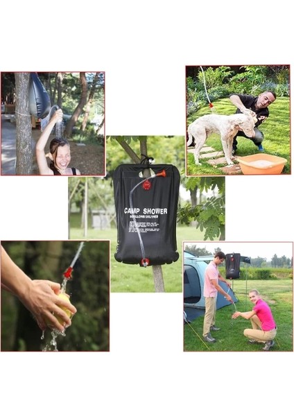 20 Litre Solar Isıtıcılı Kamp Duş Torbası indirimleri