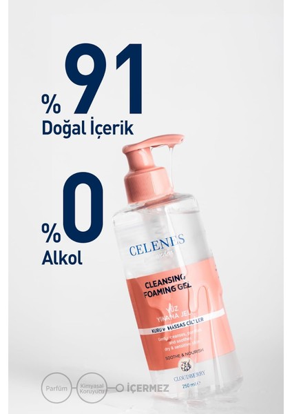 Celenes Cloudberry Köpüren Yüz Yıkama Jeli Kuru ve Hassas Ciltler (250 ml ) fırsatları