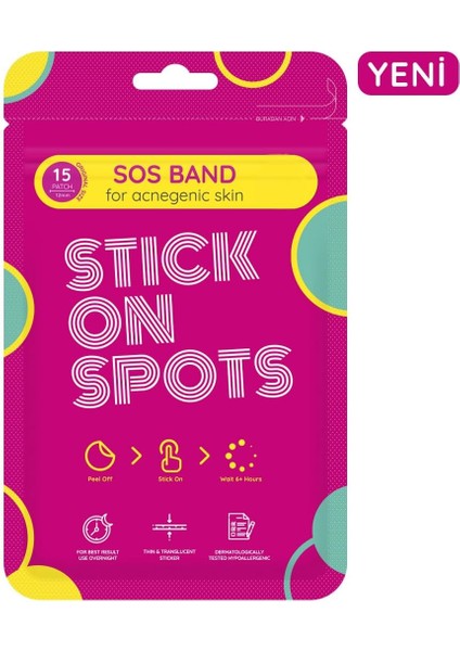 sos band - 15 adet /akne patch fiyatları