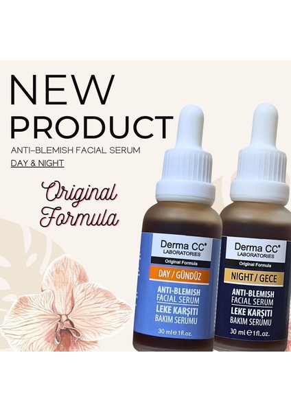 Derma cc Anti-Blemish Day Facial Serum, 30 ml, With Niacinamide, Alpha Arbutin, Panthenol And Aloe Vera