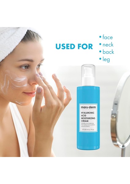 Maruderm Hyalüronik Asit Nemlendirici Yüz ve Vücut Cilt Bakım Kremi 200ML fırsatları