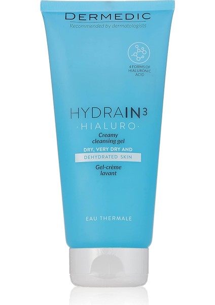 Dermedıc Hydraın 3 Hıaluro Kremsi Temizleme Jeli 200 ml