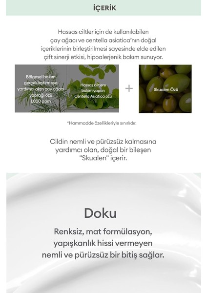 A'pıeu Yağlanma ve Akneye Eğilimli Ciltler Için Nemlendirici A'pıeu The Pure Tea Tree Moisture Cream modelleri