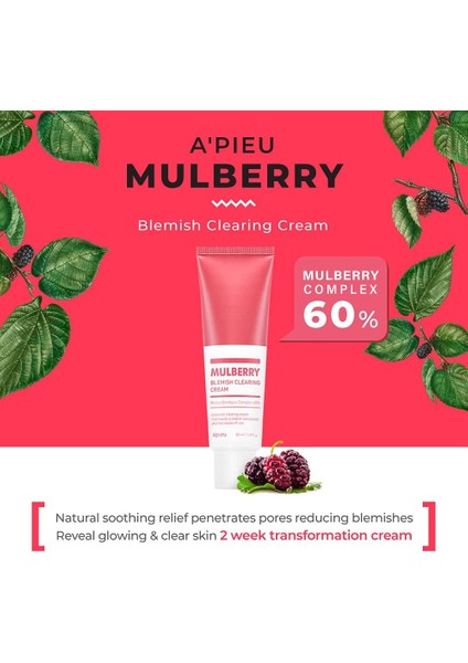 A'pıeu Leke Görünümünü Hafifletmeye Yardımcı Dut Özlü Krem A'pıeu Mulberry Blemish Clearing Cream fiyatları