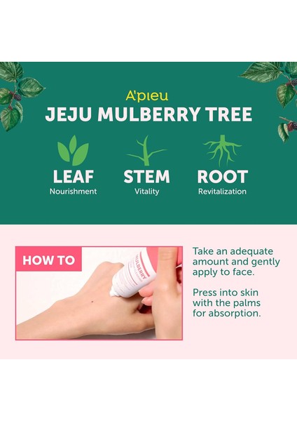 A'pıeu Leke Görünümünü Hafifletmeye Yardımcı Dut Özlü Krem A'pıeu Mulberry Blemish Clearing Cream indirimleri