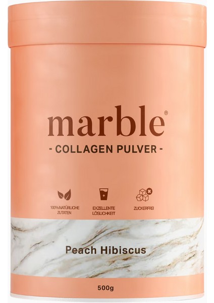 Peach Hibiscus Kollagen Tozu Weidehaltung Kaynaklı Cilt Takviyesi