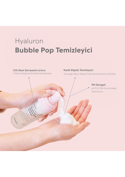 Hyaluron Bubble Pop Cleanser- Hyaluronik Asit Bazlı Yüz Yıkama Köpüğü [150 ml ] indirimleri