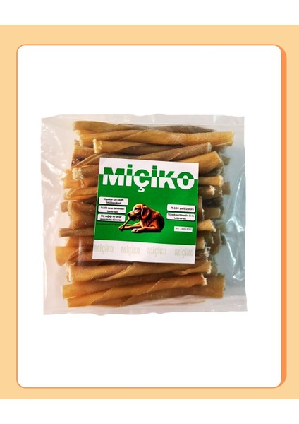 50LI Naturel Burgu Ödül Çubuğu ve Çiğneme Kemiği 8-10Cm fiyatları