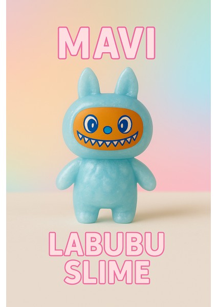 Labubu Hazır Slime Ele Yapışmaz Hazır 1 Adet Labubu Slaym Renkli, Yapışmaz, Eğlenceli Slime Oyunu