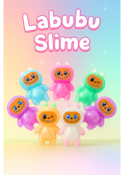 Labubu Hazır Slime Ele Yapışmaz Hazır 1 Adet Labubu Slaym Renkli, Yapışmaz, Eğlenceli Slime Oyunu modelleri