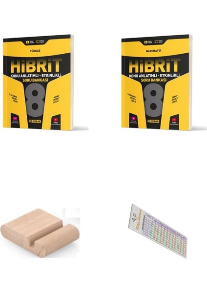 Hız 8. Sınıf Türkçe Matematik Hibrit Soru Bankası Lgs 2026 +Telefon Tutucu + Çözüm Ayracı