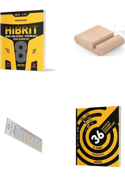 Hız 8.sınıf Fen Hibrit Soru + 36 Haftalık Deneme Lgs 2026 + Telefon Tutucu + Çözüm Ayracı