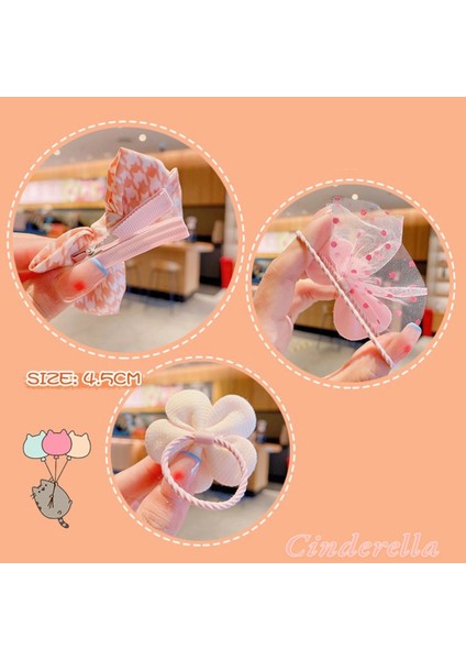 10'lu Pembe Tonlu Incili Yumuşak Dokulu Çocuk Lastik Toka Seti Model-6 fiyatları