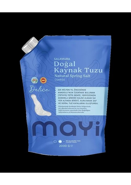 Mayi Tuz Sofrada Öğütme (Salamura) Tuzu 2 kg