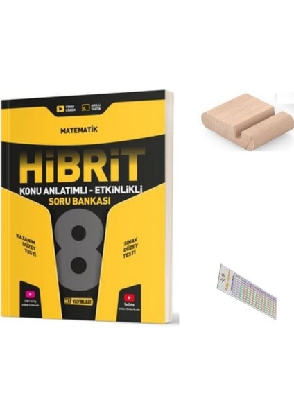 Hız 8. Sınıf Hibrit Matematik Soru Bankası Lgs 2026 + Telefon Tutucu + Çözüm Ayracı
