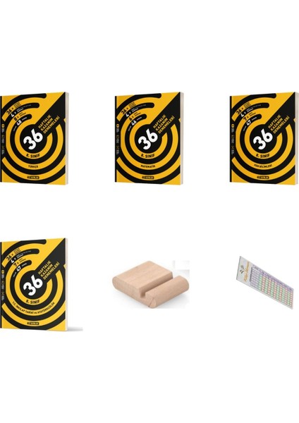 Hız 8. Sınıf Matematik Türkçe Fen Inkılap 36 Haftalık Deneme Lgs 2026 +Telefon Tutucu + Çözüm Ayracı