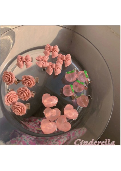 5'li Kurdele Fiyonk Mini Pens Saç Çocuk Toka Seti - Kadın Saç Aksesuarı Süsü Süsleme Klips Toka fırsatları