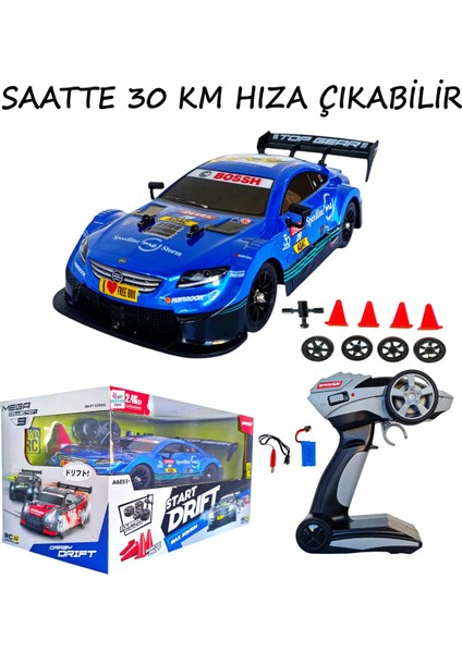 Uzaktan Kumandalı Full Fonksiyon 30 Km/h Hız Yapabilen Şarjlı Farları Yanabilen Oyuncak Araba