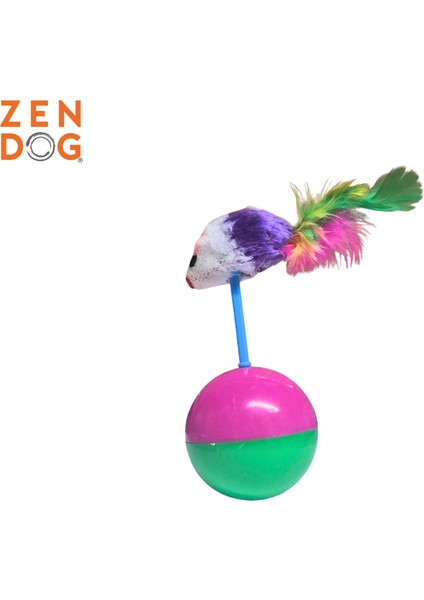 Zen Dog Interaktif Kedi Oyuncak Topu / Hacıyatmaz | Fare ve Tüy Tasarımlı fiyatları