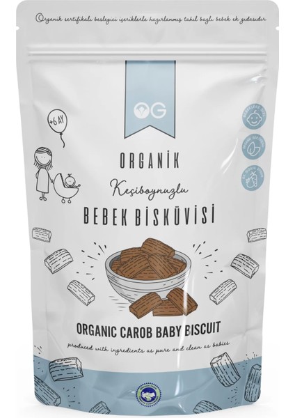 Og Natural Organik Keçiboynuzlu Bebek Bisküvisi +6 Ay (300 Gr)