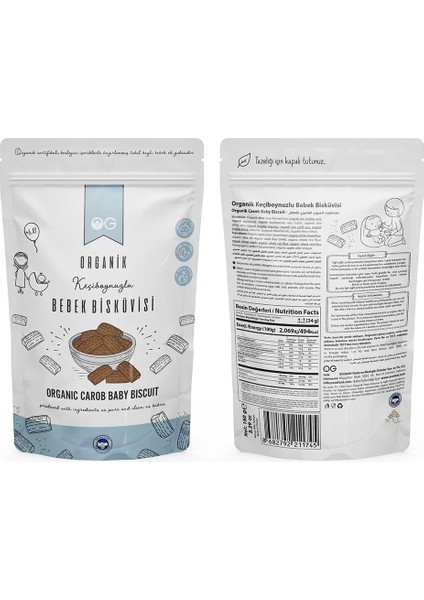 Og Natural Organik Keçiboynuzlu Bebek Bisküvisi +6 Ay (300 Gr) fiyatları
