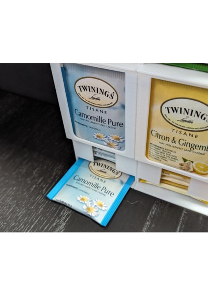 Beyaz Poşet Çay Saklama ve Düzenleme Kutusu, Şık ve Kullanışlı Organizer fırsatları