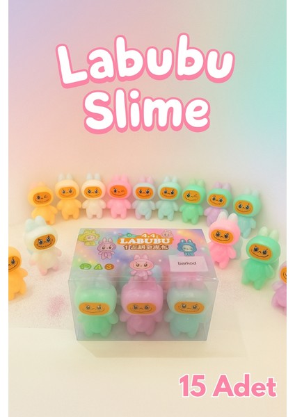 Labubu Hazır Slime 15'li Slime Ele Yapışmaz Hazır Slaym Renkli 15 Adet fiyatları