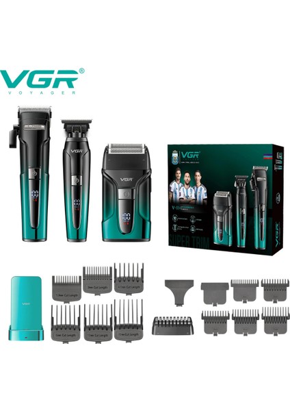 Vgr Voyager V-694 Profesyonel Şarjlı Traş Makinesi Seti - 3'ü 1 Arada Kuaför Seti modelleri