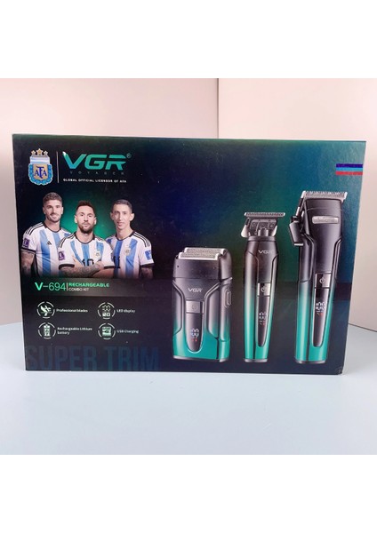 Vgr Voyager V-694 Profesyonel Şarjlı Traş Makinesi Seti - 3'ü 1 Arada Kuaför Seti indirimleri