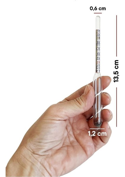 Alkolmetre 0-100 Kısa Form 13.5 cm fırsatları